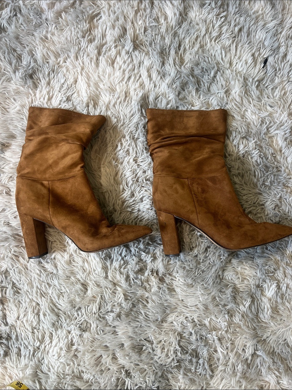 Nine West Slouchy Suede Ankle Boots in Brown - Picture 3 of 9